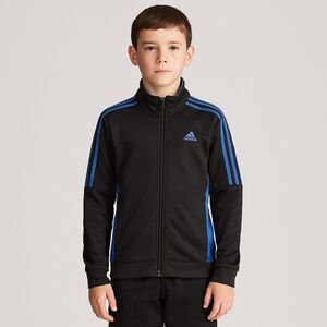 2/$30 ADIDAS Boys Blue Black Zip Up Bomber Track Jacket